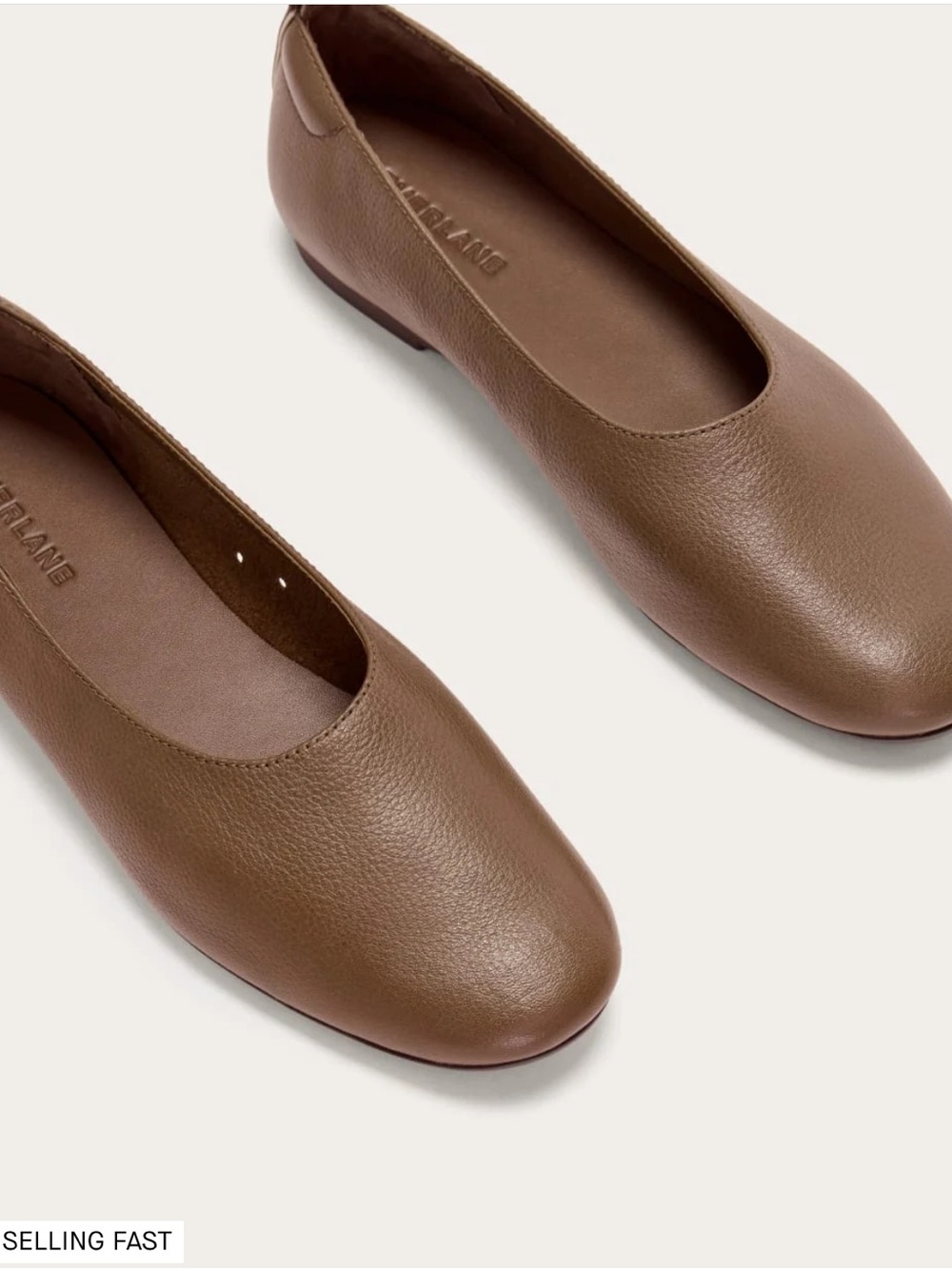 Everlane Brown Leather Ballet Flats - Picture 2 of 10